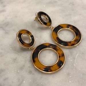 Jewelry - Tortoise Double Circle Earring Jewelry - Tortoise Double Circle Earring